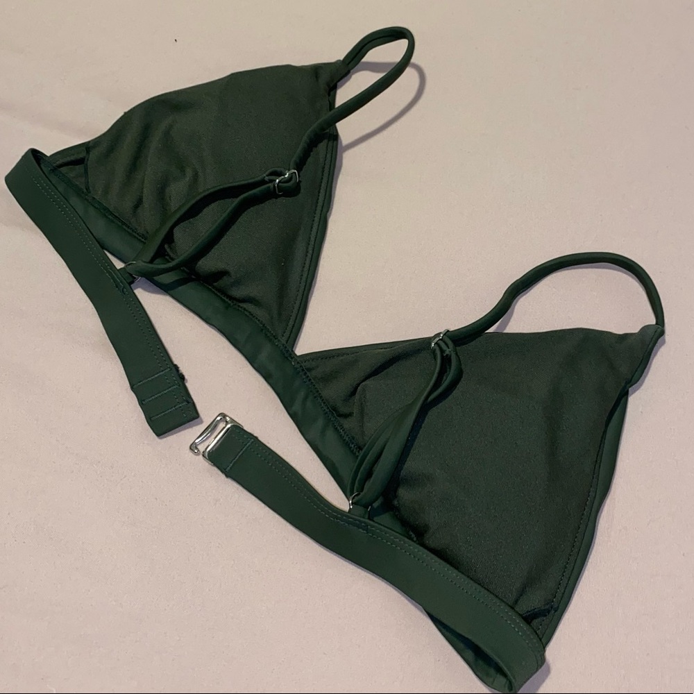 Hunter Green Bikini Top - Picture 1 of 9